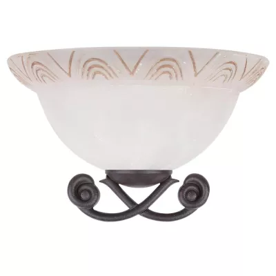 Nástěnné rustikální osvětlení GIO - 1xE27, 60W, patina / bílé