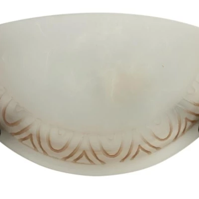 Nástěnné rustikální svítidlo GIO - 1xE27, 60W, patina / bílé