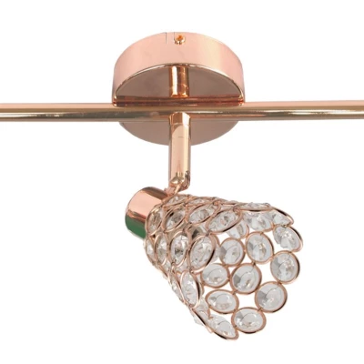 Stropní designové osvětlení GLOSSY - 3xG9, 40W, mosazné / růžové