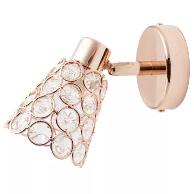 Nástěnné designové osvětlení GLOSSY - 1xG9, 40W, mosazné / růžové