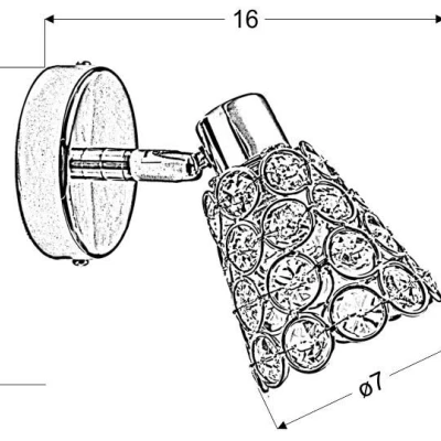 Nástěnné designové osvětlení GLOSSY - 1xG9, 40W, mosazné / růžové