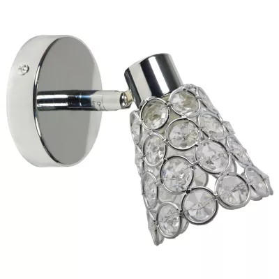 Nástěnné designové osvětlení GLOSSY - 1xG9, 40W, chromované