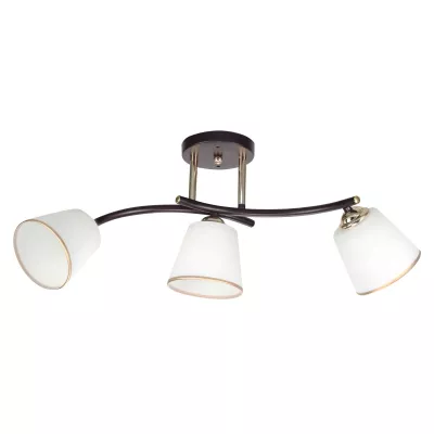 Stropní moderní osvětlení GRECO - 3xE27, 40W, černé / zlaté / bílé