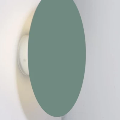 Moderní nástěnné LED osvětlení HOLAR - 6W, 4000K (denní bílá), 25cm, kulaté, zelené