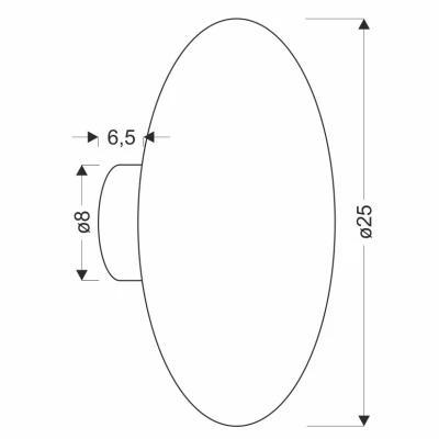 Moderní nástěnné LED osvětlení HOLAR - 6W, 4000K (denní bílá), 25cm, kulaté, zelené