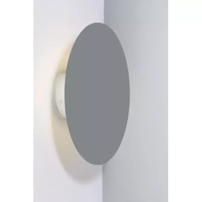 Moderní nástěnné LED osvětlení HOLAR - 6W, 4000K (denní bílá), 25cm, kulaté, šedé