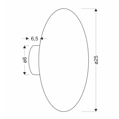 Moderní nástěnné LED osvětlení HOLAR - 6W, 4000K (denní bílá), 25cm, kulaté, šedé