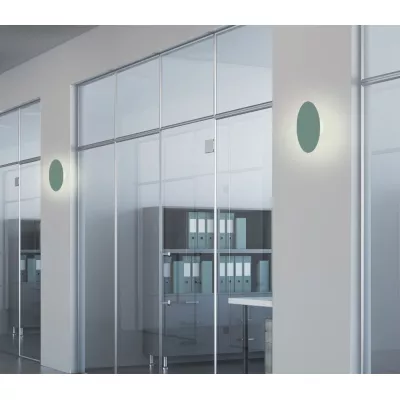 Moderní nástěnné LED osvětlení HOLAR - 6W, 4000K (denní bílá), 15cm, kulaté, zelené