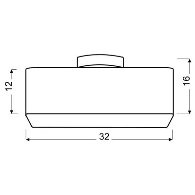 Moderní stropní osvětlení HUNTS - 2xE27, 40W, šedé
