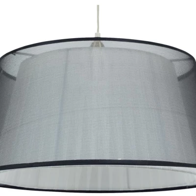 Moderní závěsné osvětlení CHARLIE - 1xE27, 60W, bílé / černé