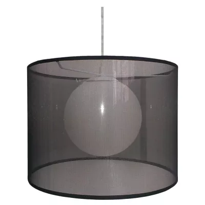 Moderní závěsné osvětlení CHICAGO - 1xE27, 60W, černé