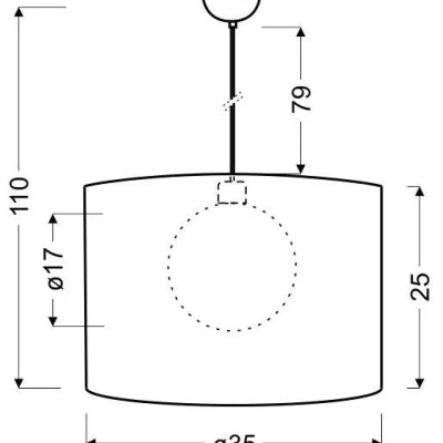 Moderní závěsné osvětlení CHICAGO - 1xE27, 60W, zlaté