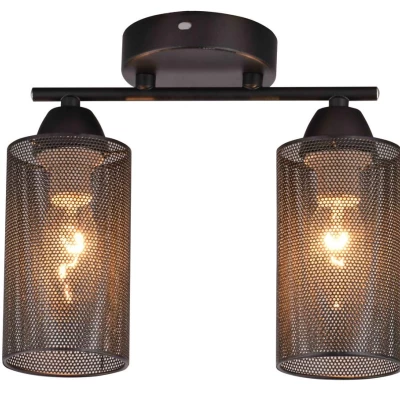 Stropní osvětlení INDIRA - 2xE14, 40W, černé