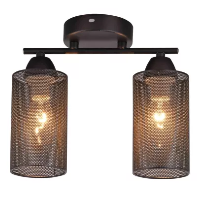 Stropní osvětlení INDIRA - 2xE14, 40W, černé