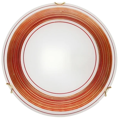 Stropní přisazené osvětlení IZIS - 1xE27, 60W, červené / žluté