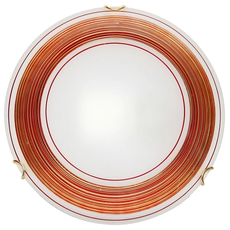 Stropní přisazené osvětlení IZIS - 1xE27, 60W, červené / žluté