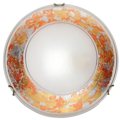 Stropní přisazené osvětlení IZIS - 1xE27, 60W, zlaté / stříbrné