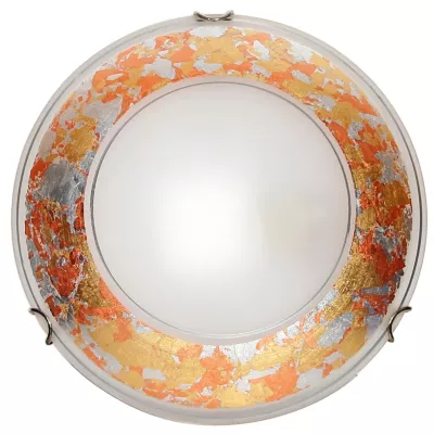 Stropní přisazené osvětlení IZIS - 1xE27, 60W, zlaté / stříbrné