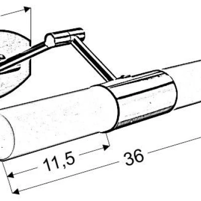 Nástěnné flexibilní osvětlení JADET - 2xE14, 40W, chromované / bílé