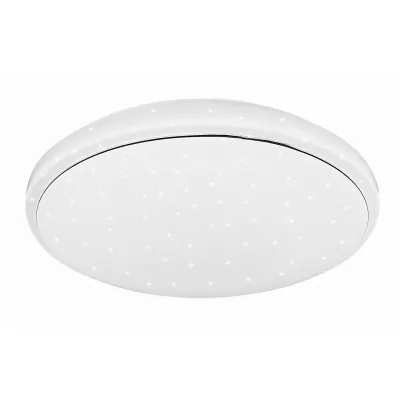Stropní LED světlo s efektem noční oblohy JASPER - 36W, 4000K (denní bílá), 49cm, kulaté, bílé