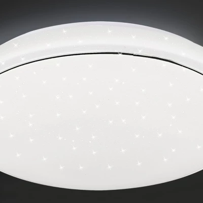 Stropní LED světlo s efektem noční oblohy JASPER - 36W, 4000K (denní bílá), 49cm, kulaté, bílé