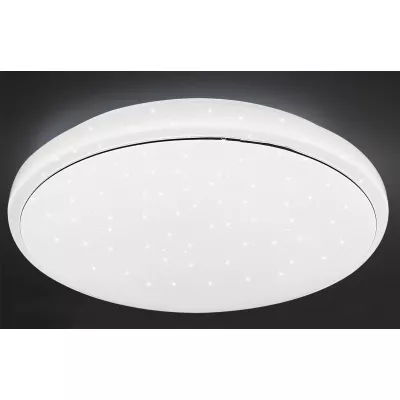 Stropní LED světlo s efektem noční oblohy JASPER - 36W, 4000K (denní bílá), 49cm, kulaté, bílé