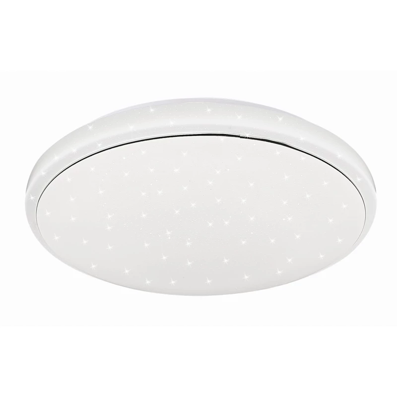 Stropní LED světlo s efektem noční oblohy JASPER - 24W, 4000K (denní bílá), 38cm, kulaté, bílé