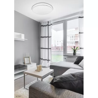 Stropní LED světlo s efektem noční oblohy JASPER - 24W, 4000K (denní bílá), 38cm, kulaté, bílé