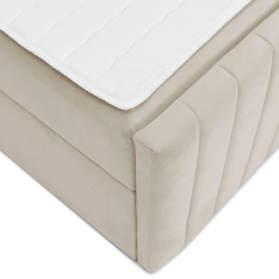 Kontinentální manželská postel 180x200 VASHON 2 - pastelová růžová + topper ZDARMA