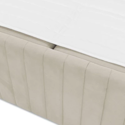 Kontinentální manželská postel 180x200 VASHON 2 - pastelová růžová + topper ZDARMA