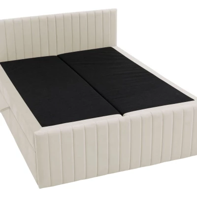 Kontinentální manželská postel 180x200 VASHON 2 - černá + topper ZDARMA