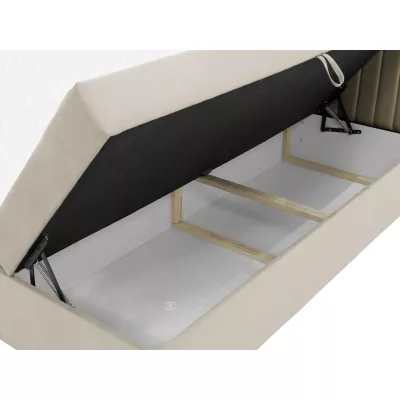 Boxspringová manželská postel 180x200 VASHON 1 - šedá + topper ZDARMA