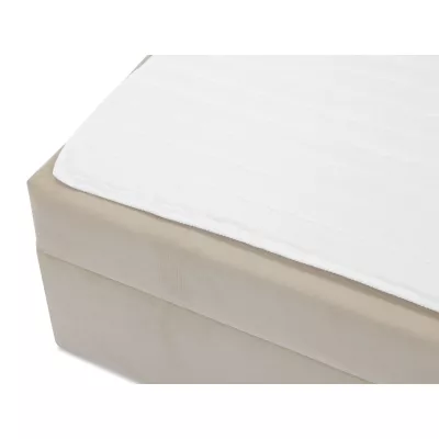 Boxspringová manželská postel 140x200 VASHON 1 - pastelová růžová + topper ZDARMA