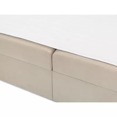 Boxspringová manželská postel 140x200 VASHON 1 - pastelová růžová + topper ZDARMA