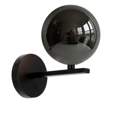 Nástěnné art deco osvětlení KAMA - 1xG9, 28W, černé / grafitové