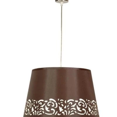 Závěsné osvětlení KASZMIR - 1xE27, 60W, hnědé