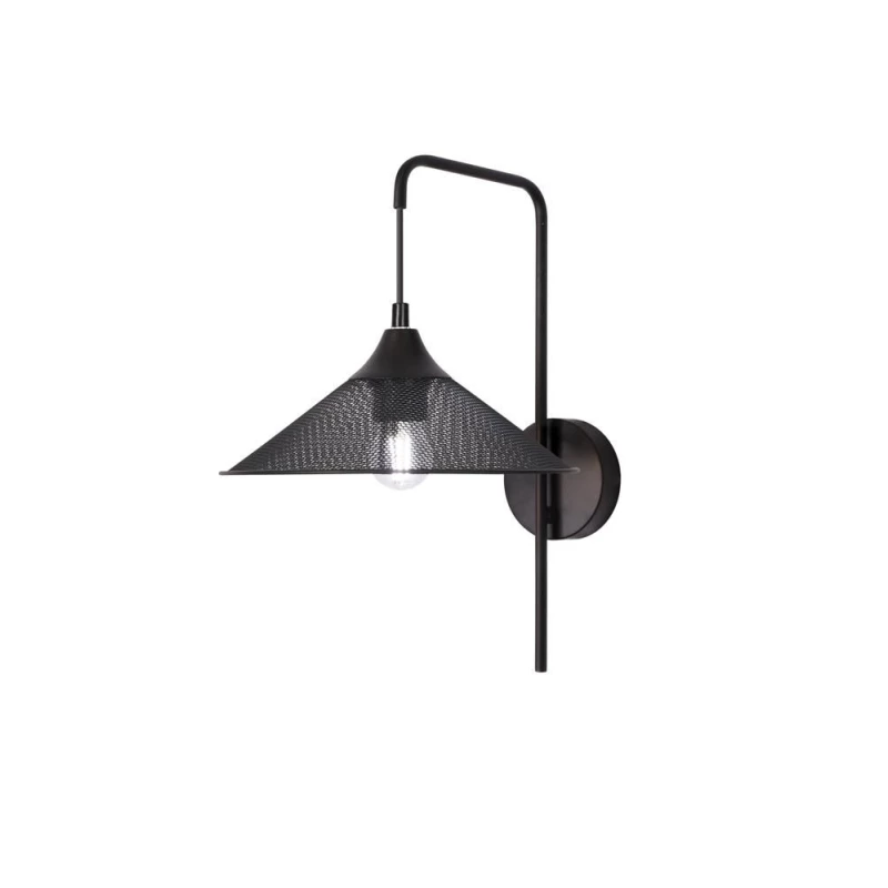 Nástěnné industriální osvětlení KIRUNA - 1xE27, 40W, černé