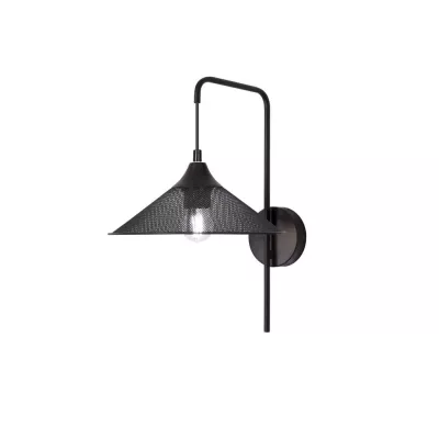 Nástěnné industriální osvětlení KIRUNA - 1xE27, 40W, černé