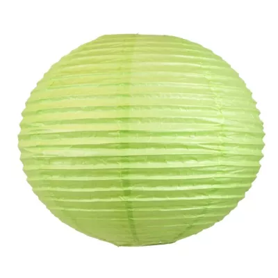Papírové stínidlo KOKON - 50cm, koule, zelené