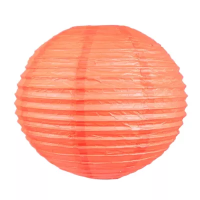 Papírové stínidlo KOKON - 50cm, koule, meruňkové