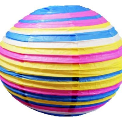 Papírové stínidlo KOKON - 40cm, koule, různobarevné