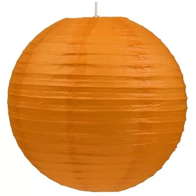 Papírové stínidlo KOKON - 60cm, koule, oranžové