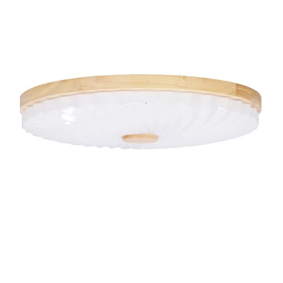 LED stropní svítidlo LEMO - 24W, 4000K (denní bílá), 38cm, hnědé / bílé