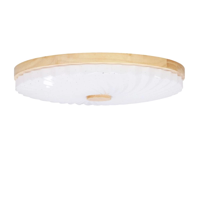 LED stropní svítidlo LEMO - 24W, 4000K (denní bílá), 38cm, hnědé / bílé