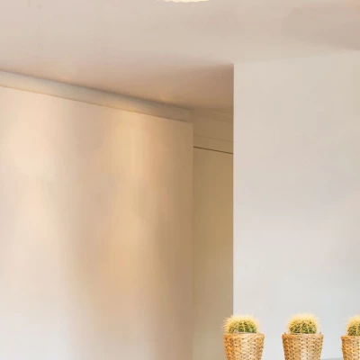 LED stropní svítidlo LEMO - 24W, 4000K (denní bílá), 38cm, hnědé / bílé