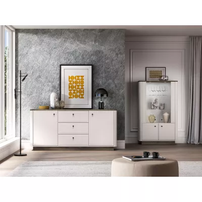 Kombinovaná komoda ARLENA - dub / kašmír