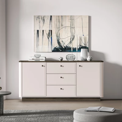 Kombinovaná komoda ARLENA - dub / kašmír