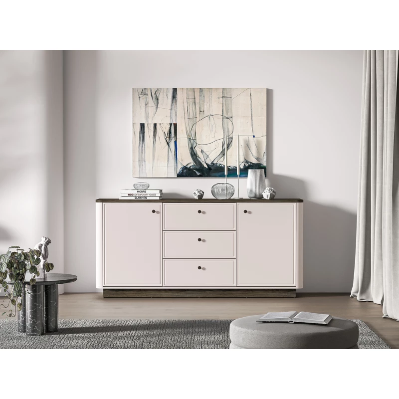 Kombinovaná komoda ARLENA - dub / kašmír