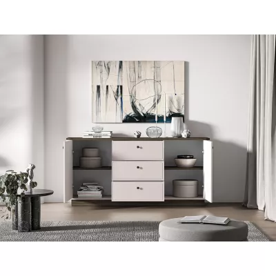 Kombinovaná komoda ARLENA - dub / kašmír