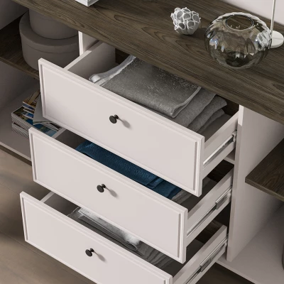 Kombinovaná komoda ARLENA - dub / kašmír